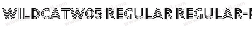WildcatW05 Regular Regular字体转换
